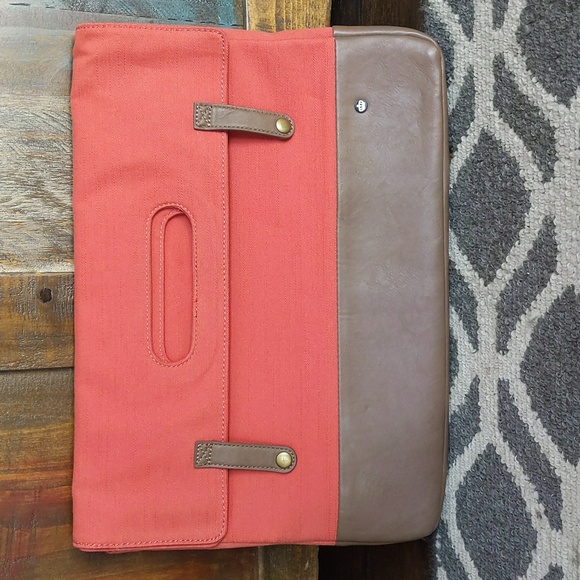 PKG Coral/Brown 15"|16" Grab Bag Laptop Sleeve - Picture 3 of 9